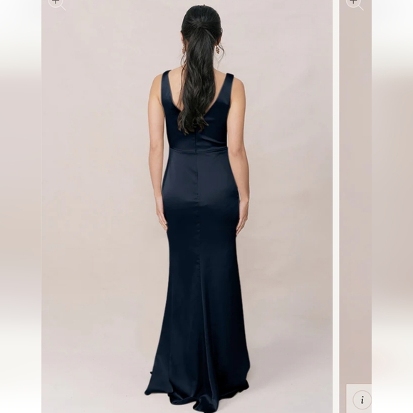 Revelry Blair Satin Bridesmaid Dress - Picture 2 of 7